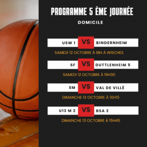 Semaine 5- programme