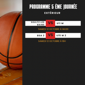 Semaine 5- programme